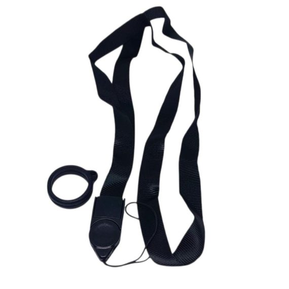 LANYARD + ORING 20MM POLOS HITAM