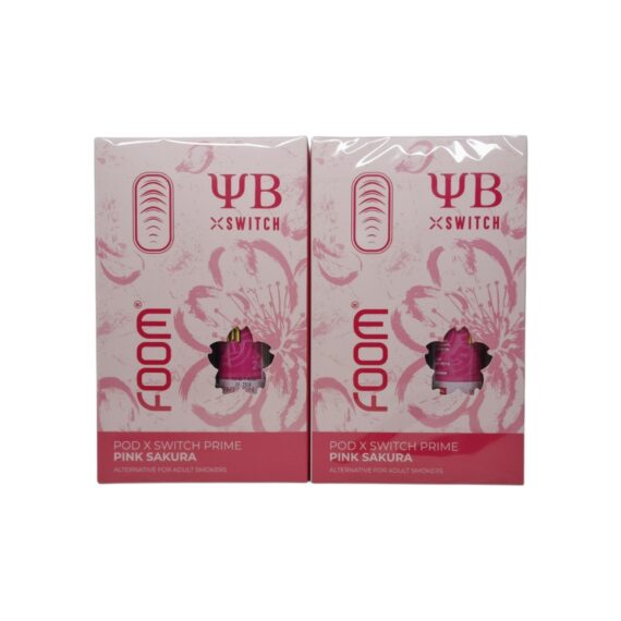 FOOM POD X SWITCH PRIME BUNDLING LIQUID (PINK SAKURA X YB, WATERMELON SAKURA 15ML)